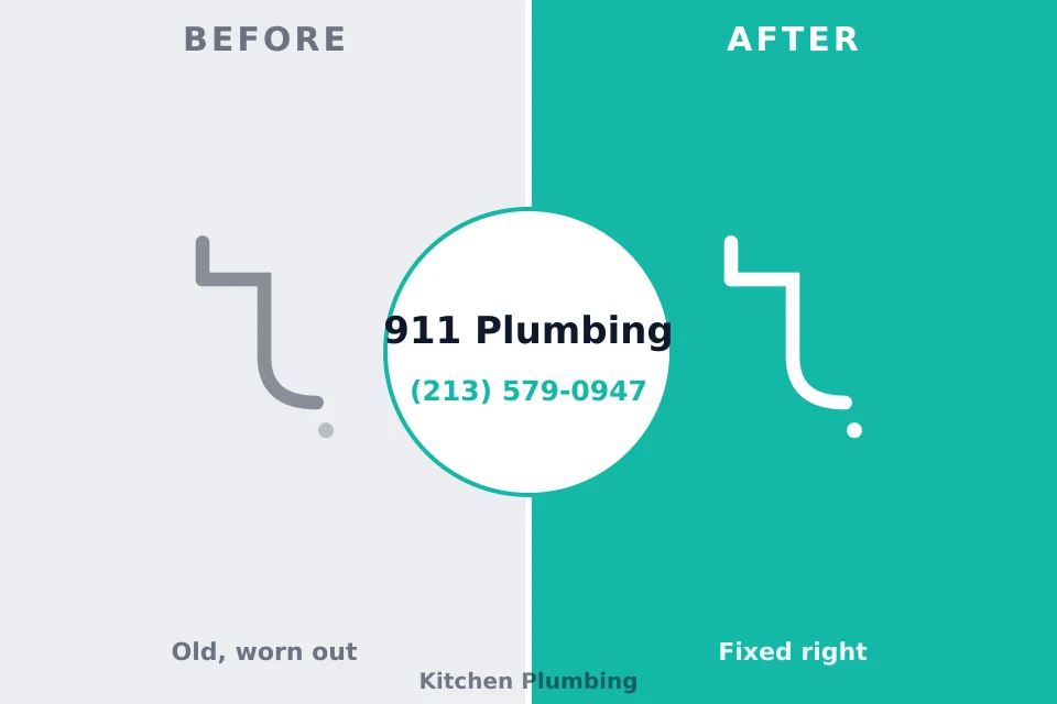 Before and after: plumbing company Rockwell Place, TX